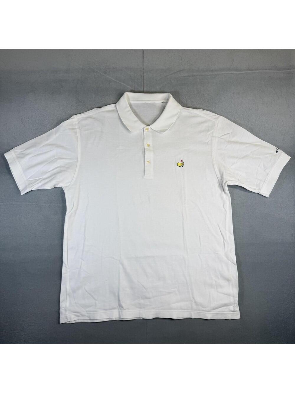 Masters Collection Polo Shirt Mens XL White Cotton Pique Golf Augusta VTG - Picture 2 of 7